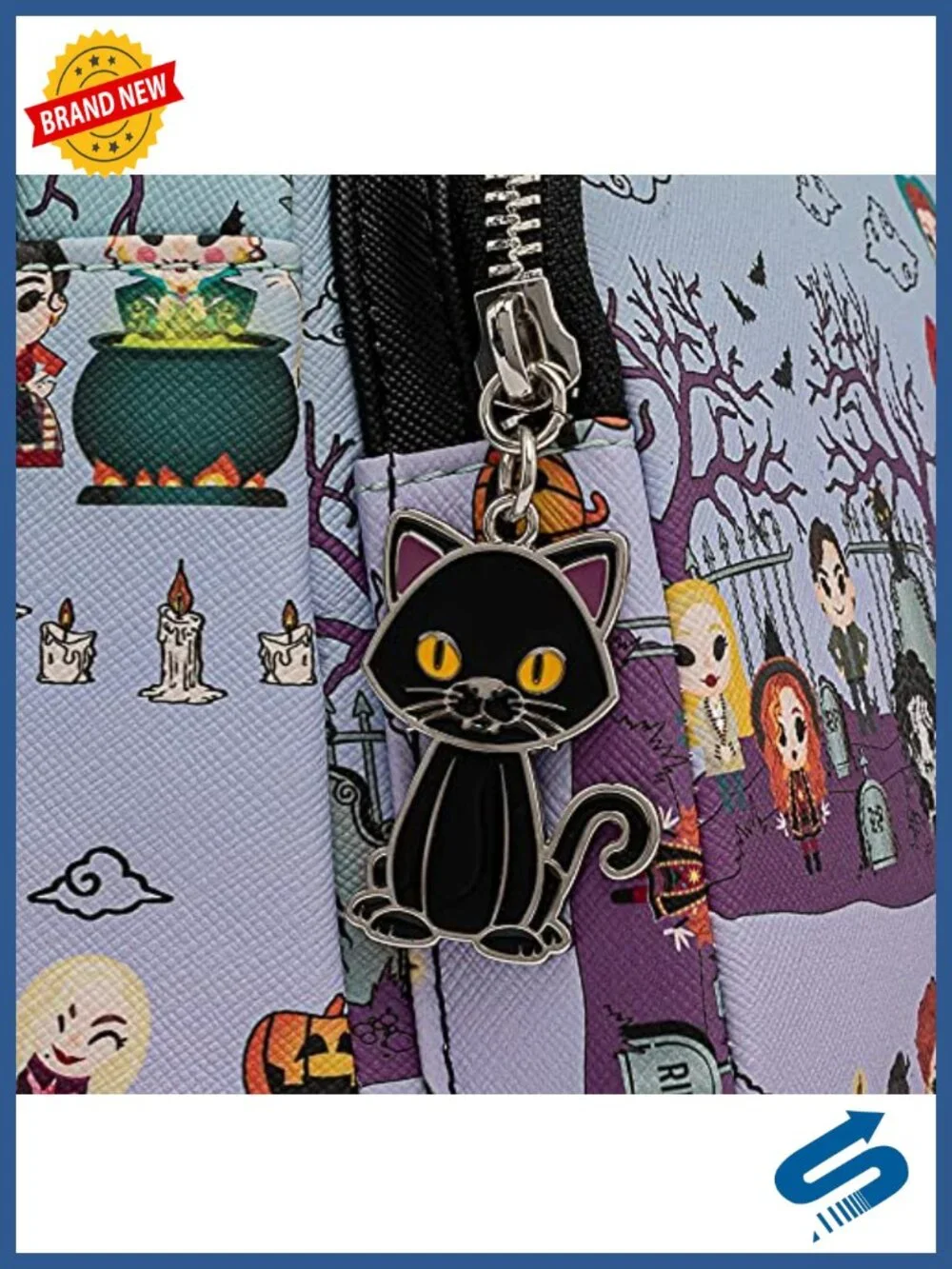Loungefly Disney Hocus Pocus Scene Womens Double Strap Shoulder Bag Purse